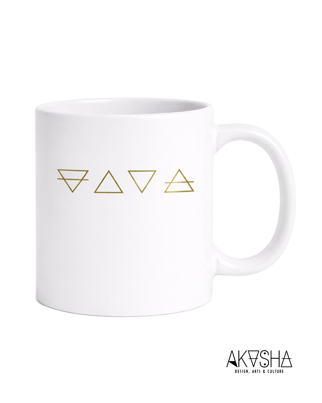 4 Elements | Mug White | AKASHA Designs